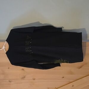 Army, Medium, Black Graphic Tunic/Dress/Nighty